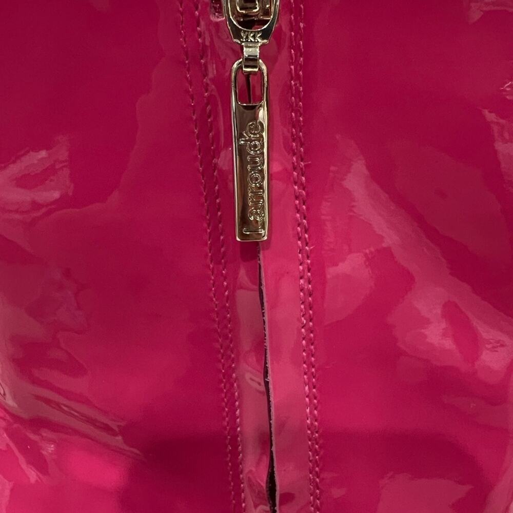 Larroude Dolly Boot in Pink Patent Leather - Picture 10 of 11